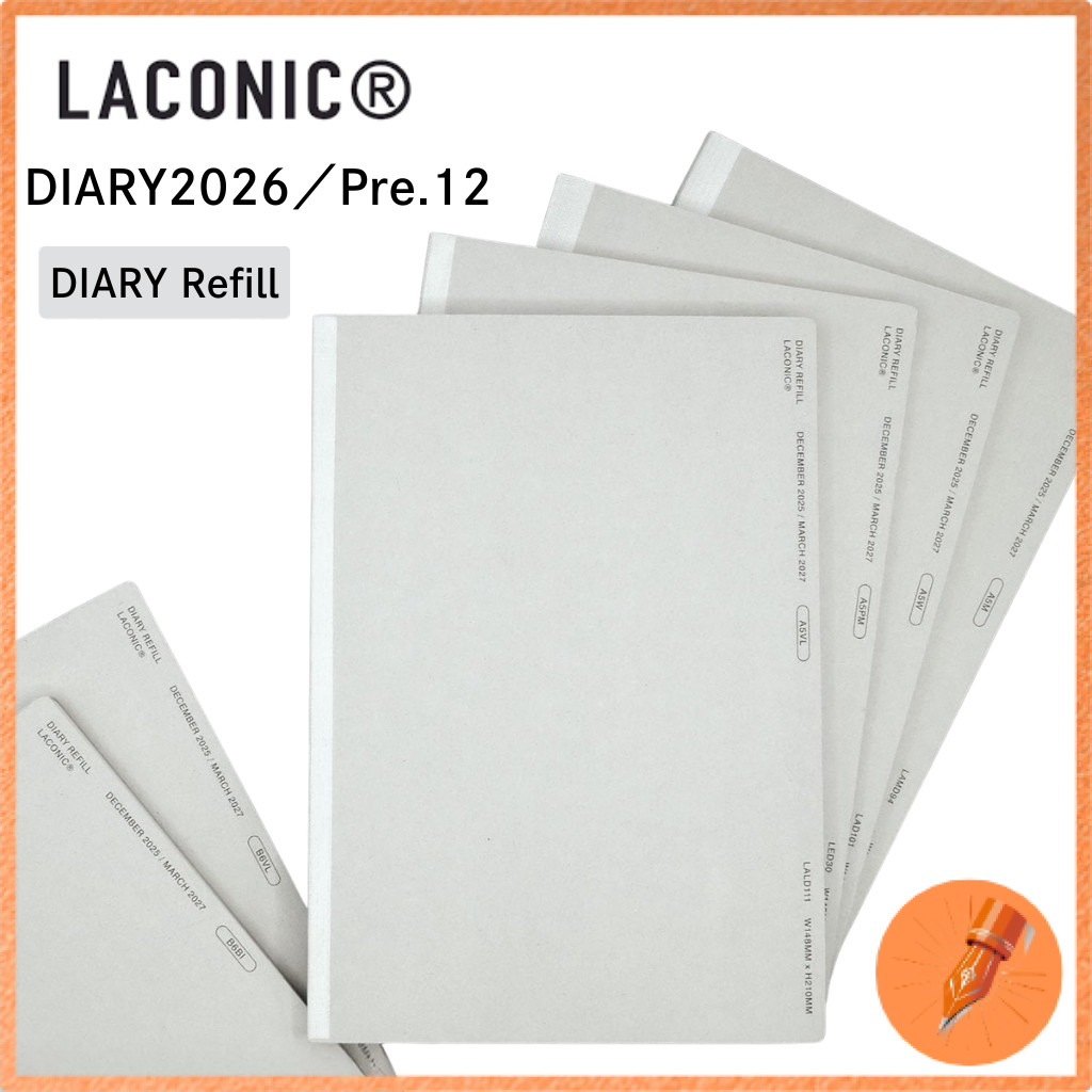 Laconic 2026 Planner Refill December 2025 Start