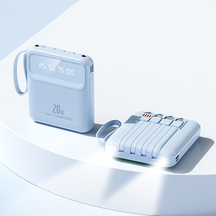 Sạc Dự Phòng 10000mAh Sạc Nhanh Nhiều Thiết Bị Có Đèn Sáng Và Cáp Sạc Đi Kèm Bảo Hành 12 Tháng | BigBuy360 - bigbuy360.vn