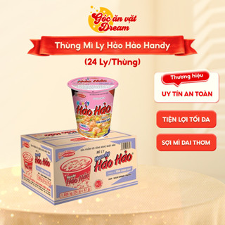  Mì Ly Hảo Hảo Handy | Mì Tôm Ăn Liền Acecook | Vị Tôm Chua Cay Thơm Ngon | Thùng 24 Ly Tiện Lợi 