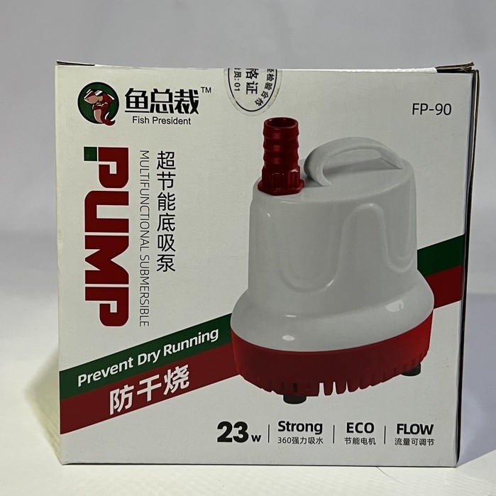 Bơm Chìm Đa Năng Hút Cặn Đáy Bể Cá Fish President FP90 – FP300 Chạy Mạnh Ít Hao Điện