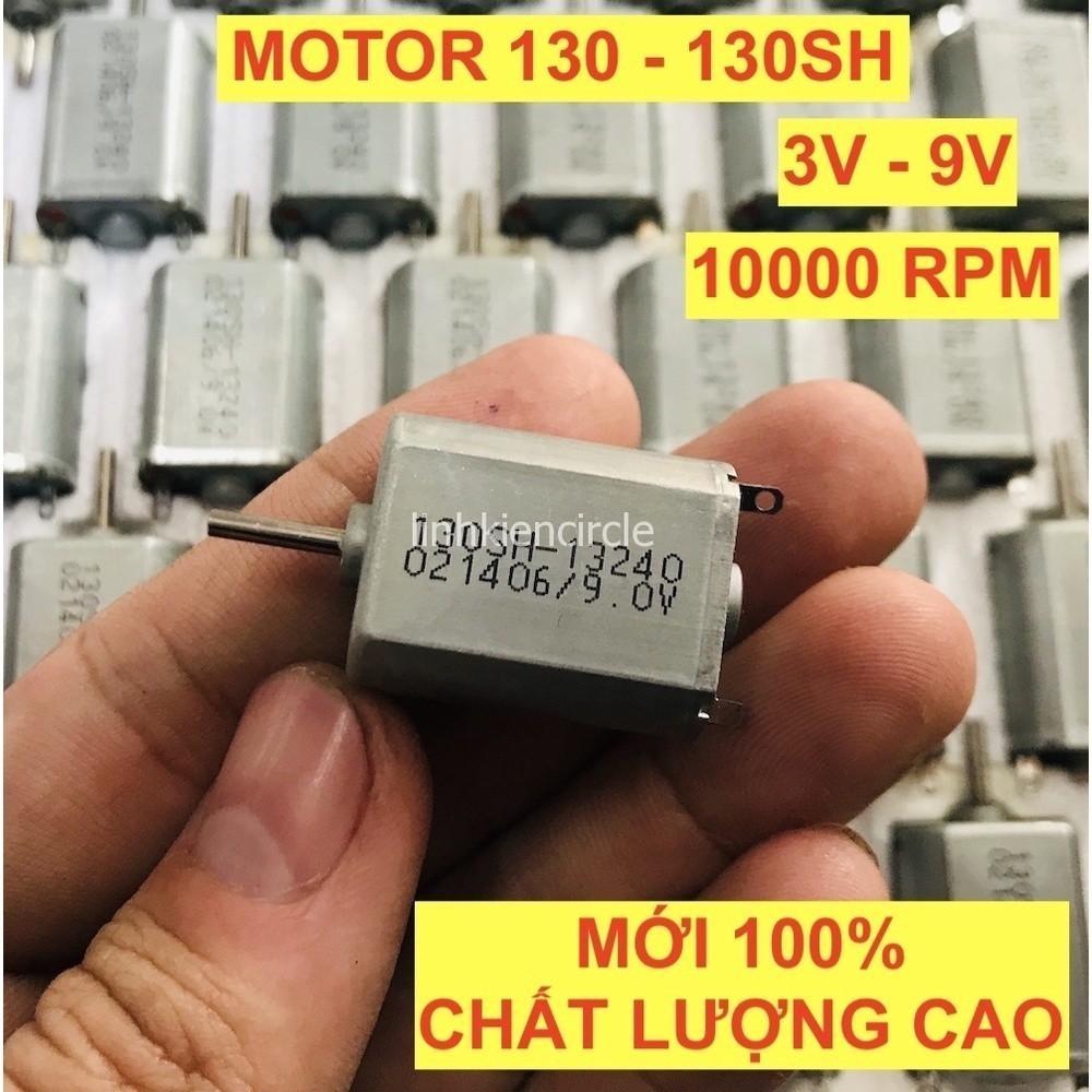 [HCM]Motor mô tơ 130 mã 130SH 3V - 9V tốc độ 10000 RPM tiết kiệm điện chất lượng cao - LK0114