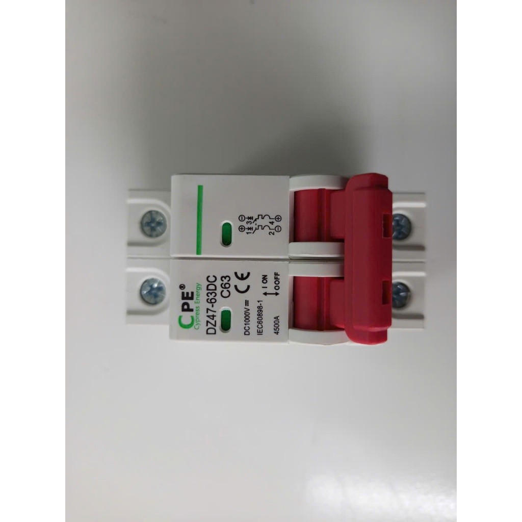 Aptomat DC Chính Hãng 63A | Dùng Cho Điện Mặt Trời & Pin Lưu Trữ