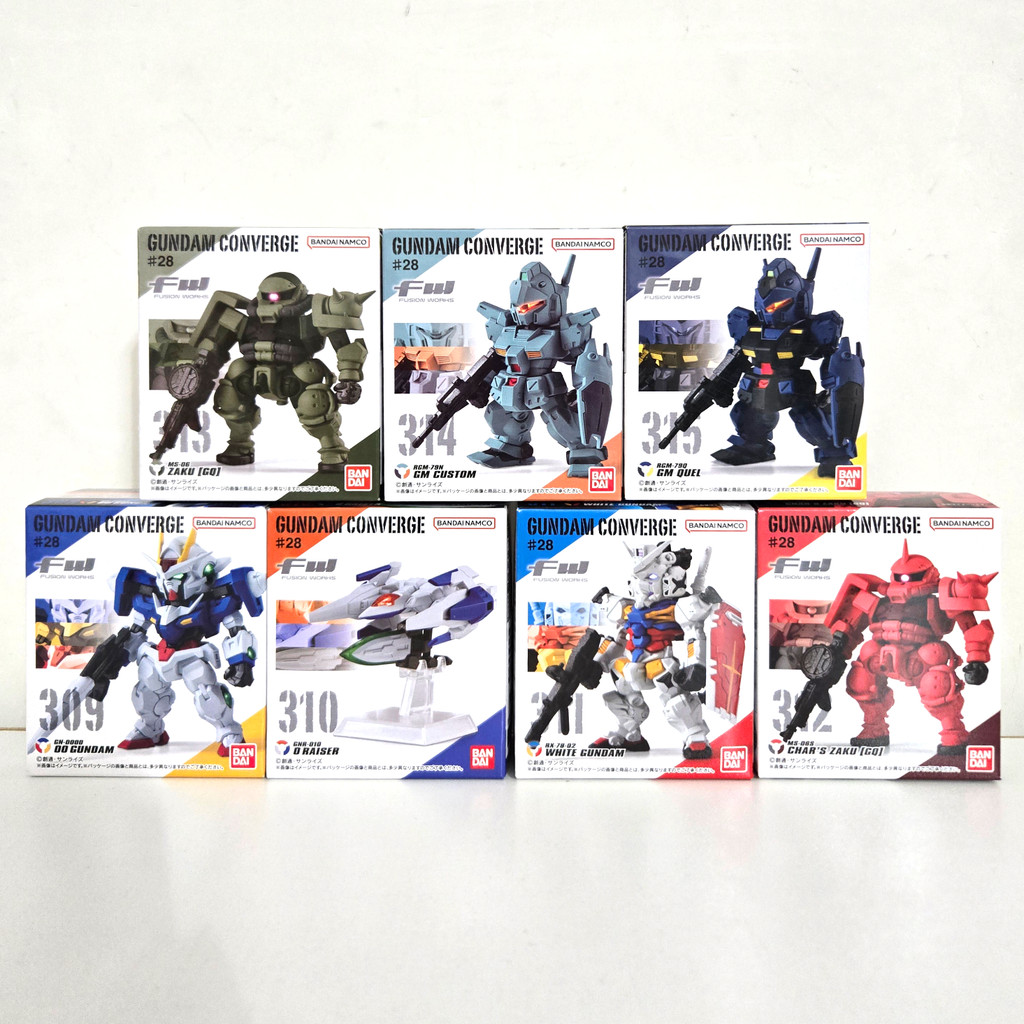 [BTF] BANDAI FW Gundam CONVERGE 28 White Gundam OOR Zagu Jim Box Đồ chơi kẹo trứng YYD7