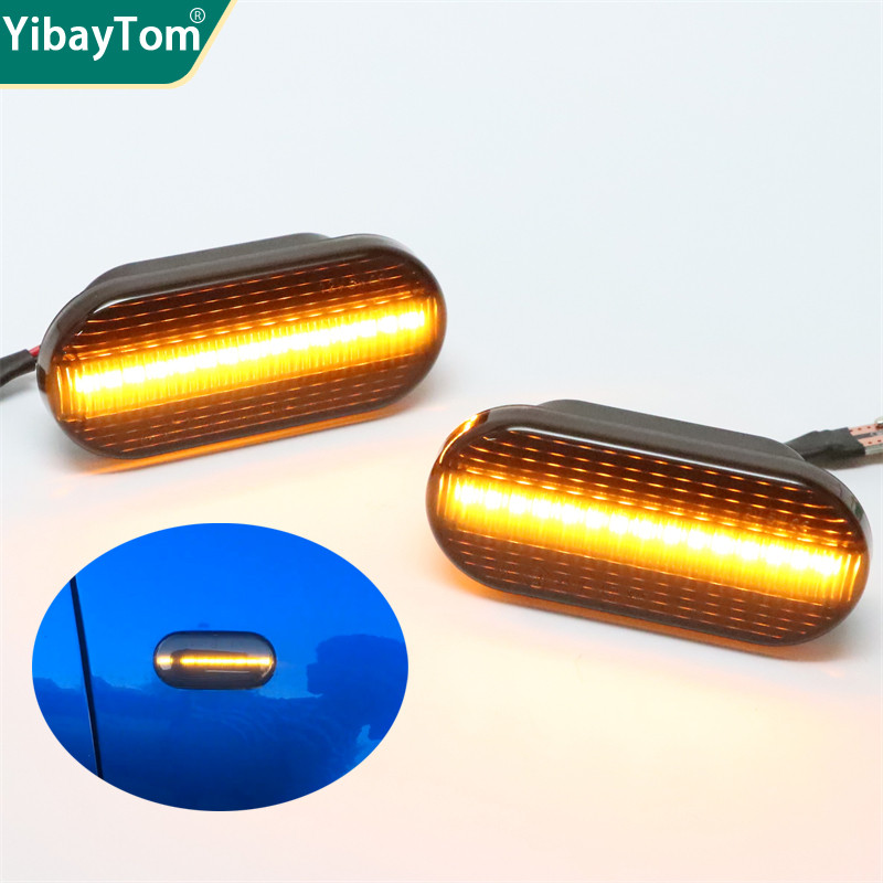 FENDER 2 Chiếc Led Tín Hiệu Bên Chắn Bùn Đèn Báo Blinker Cho Volkswagen Cho VW Bora Golf 3 4 Passat 