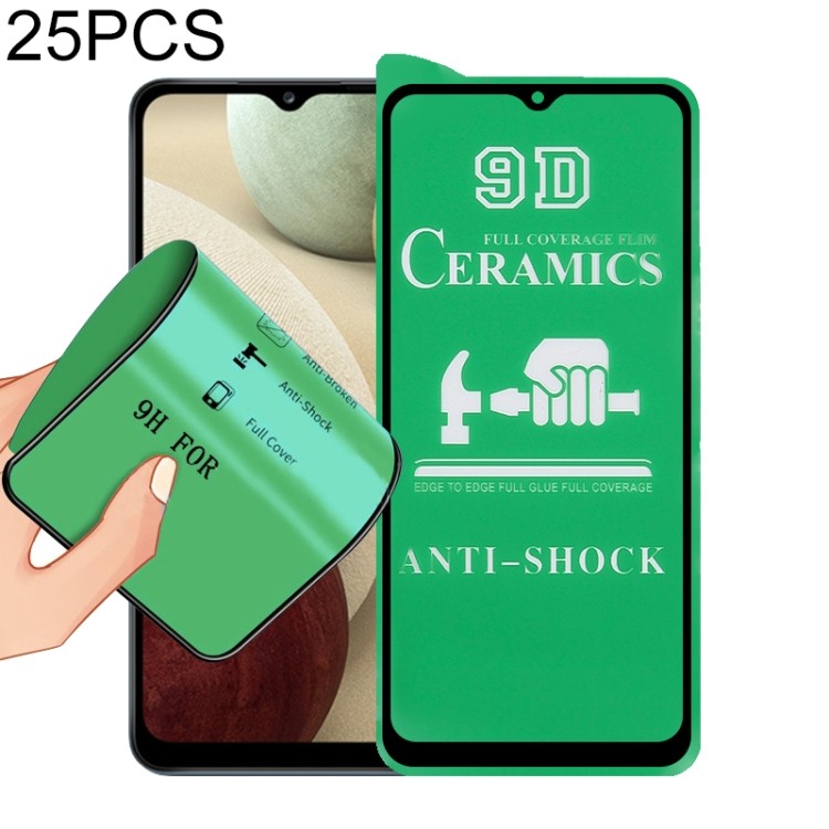 Dành Cho Samsung Galaxy A12 5G / A12 / A12 Nacho / M12 / A13 5G 25 Chiếc 9D Full Màn Hình Keo Dán Gố