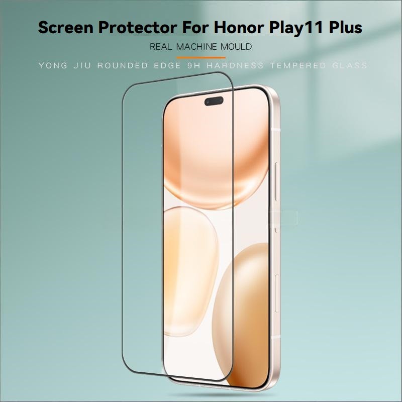 3 Cái Độ Nét Cao Sáng Cho Honor Play11 Plus Bảo Vệ Màn Hình Trong Suốt Cạnh Đen Kính Cường Lực Phía 
