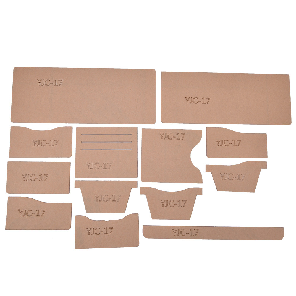 [WON] Mẫu mẫu ví YJC-17 Hướng dẫn sử dụng Acrylic trong suốt Mẫu ví ngắn DIY