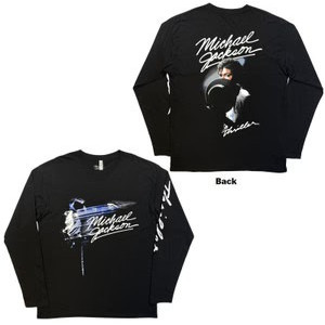Áo thun dài tay 100% Cotton Michael Jackson: Thriller / Hat Shape (Đen) (In mặt sau) Hàng có sẵn