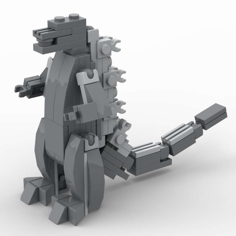 Mộc Khối Xây Dựng Mini Godzilla Nhỏ Mecha Rhino Robot Tương Thích Lego Hội Giáo Dục Để Bàn Đồ Chơi B