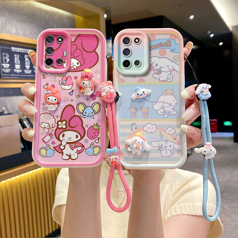 ốp lưng oppo a92 Ốp điện thoại búp bê 3D dễ thương cho ốp lưng oppo a92