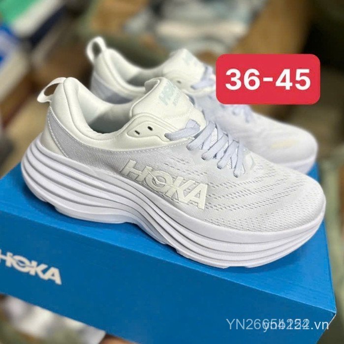 Giày thể thao HOKA BONDI 8 | QTIA trắng / trắng