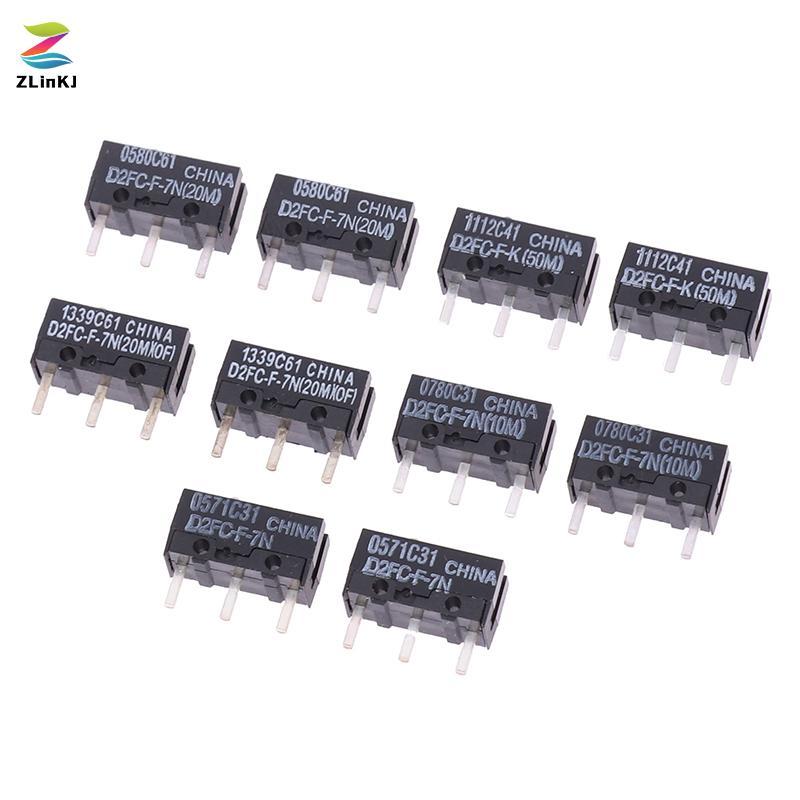 ZLinKJ 2 Chuột Micro Switch D2FC-F-7N 10M 20M D2FC-F-K (50M) -RZ D2F D2F-01 D2F-01F D2F-L D2F-01L D2