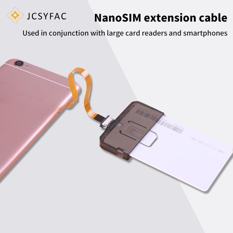 JCSYFAC Nano 4FF Bộ chuyển đổi thẻ Sim Cáp mở rộng FPC sang Nano 4FF Micro 3FF Tiêu chuẩn 2FF Sim Us