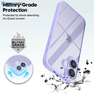 Ốp điện thoại trong suốt viền màu trơn đơn giản Tương thích cho IPhone 17 Air 16 Plus 11 12 13 14 15 Pro Max XR X XS Max Ốp lưng TPU mềm chống trầy xước toàn diện