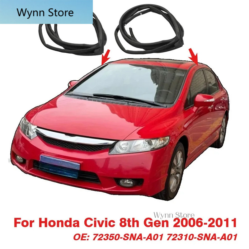 Con dấu cao su cửa trước bên trái / bên phải cho Honda Civic Sedan 2006-2011 Thay thế 72350-SNA-A01 