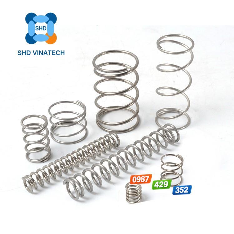 Set 10 lò xo nén phi 14, 16mm sợi 1.2mm chất liệu thép không rỉ 304