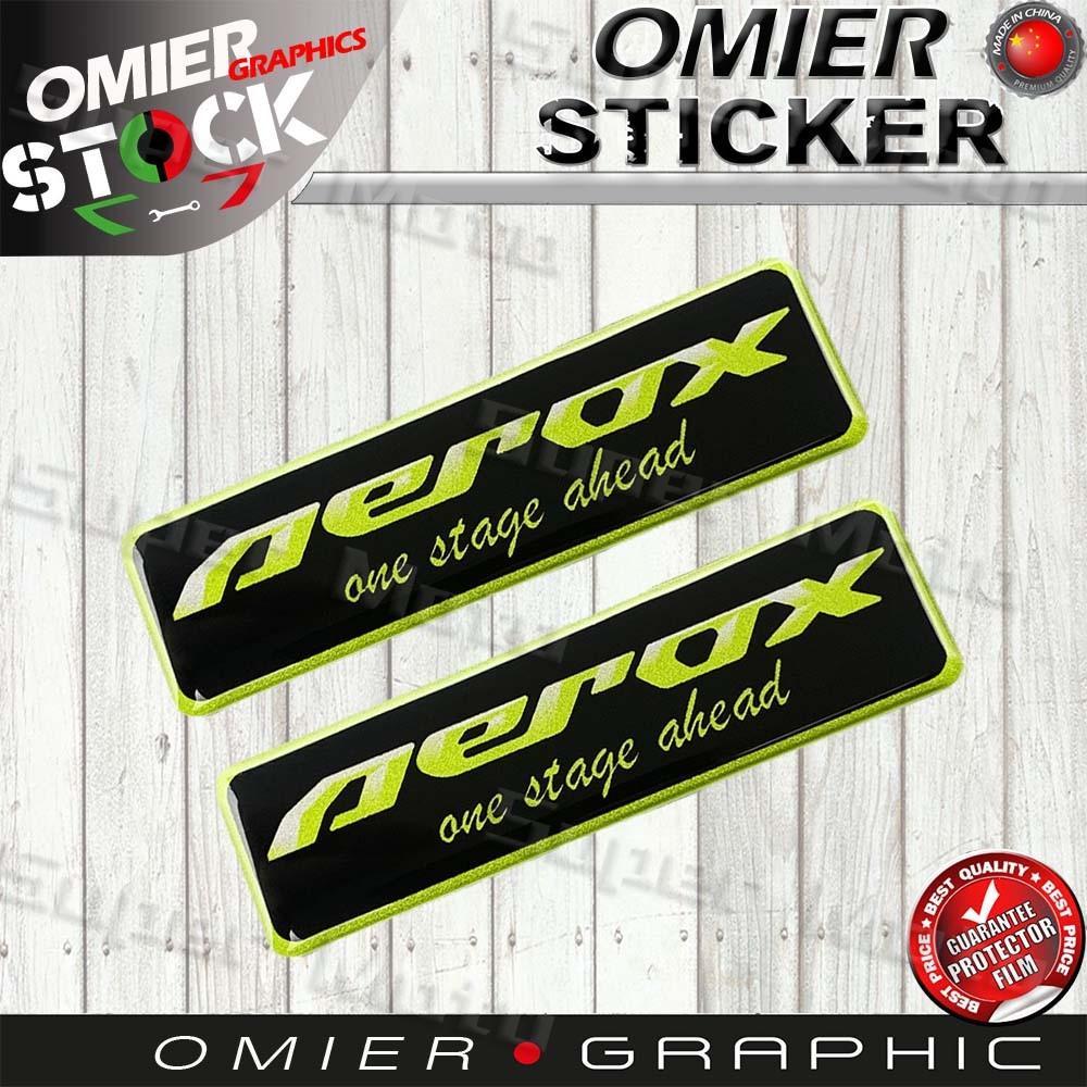 3D Phản Quang Xe Máy Miếng Dán Xe Tay Ga Aerox Logo Biểu Tượng Decal Thân Chống Thấm Nước Trang Trí 