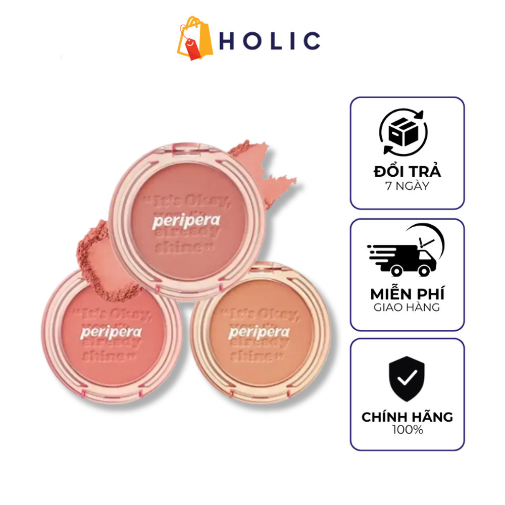 [DATE 12/2026] Phấn Má Hồng Peripera Pure Blushed Sunshine Cheek 4.2g
