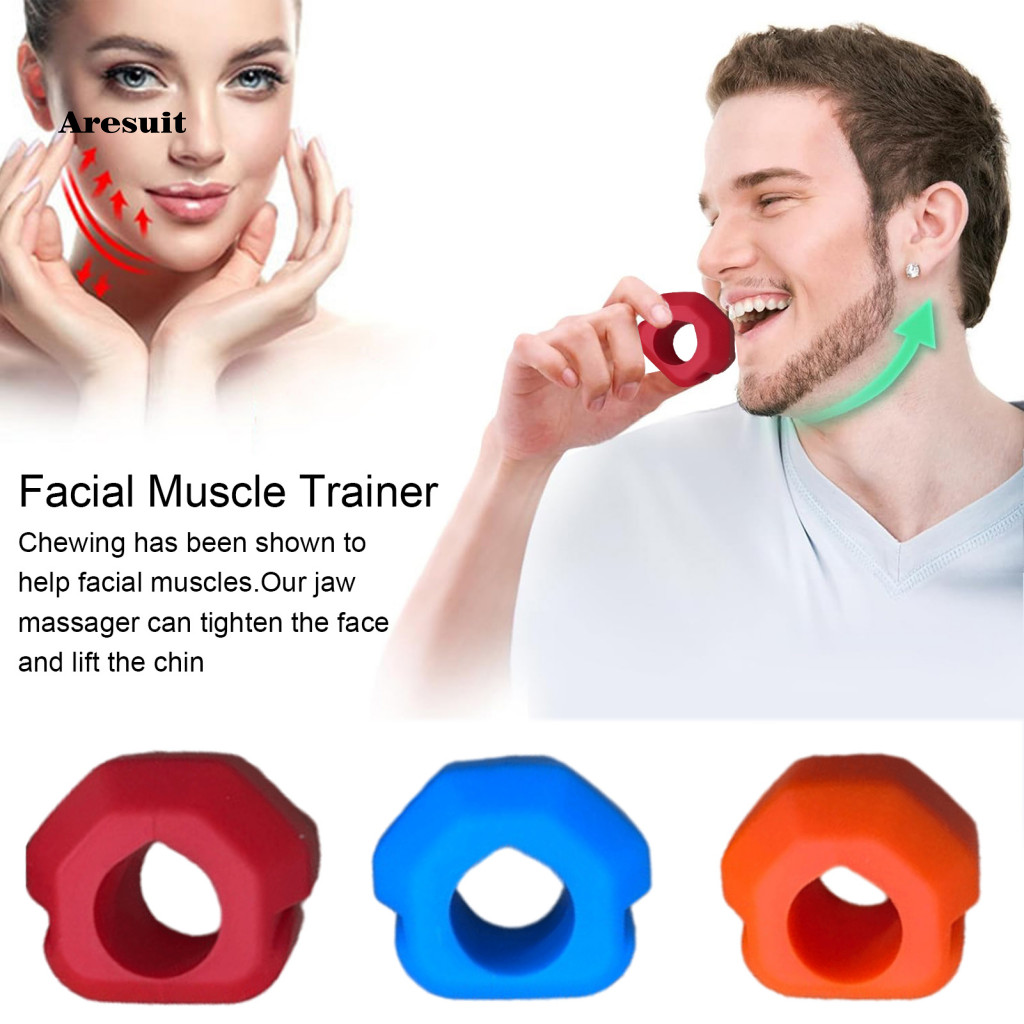 [Aresuit] Nam Jawline Shaper Jawline Shaper Tool Bóng tập thể dục hàm di động để điêu khắc cơ mặt và