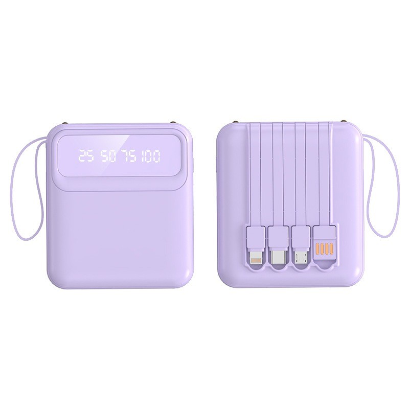 Sạc Dự Phòng 10000mAh Sạc Nhanh Nhiều Thiết Bị Có Đèn Sáng Và Cáp Sạc Đi Kèm Bảo Hành 12 Tháng | BigBuy360 - bigbuy360.vn