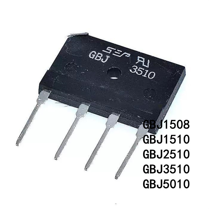 5 CHIẾC diode cầu GBJ KBJ2510 KBJ1010 KBJ1510 KBJ3510 KBJ5010 GBJ2510 GBJ1010 GBJ1510 Bộ chỉnh lưu c