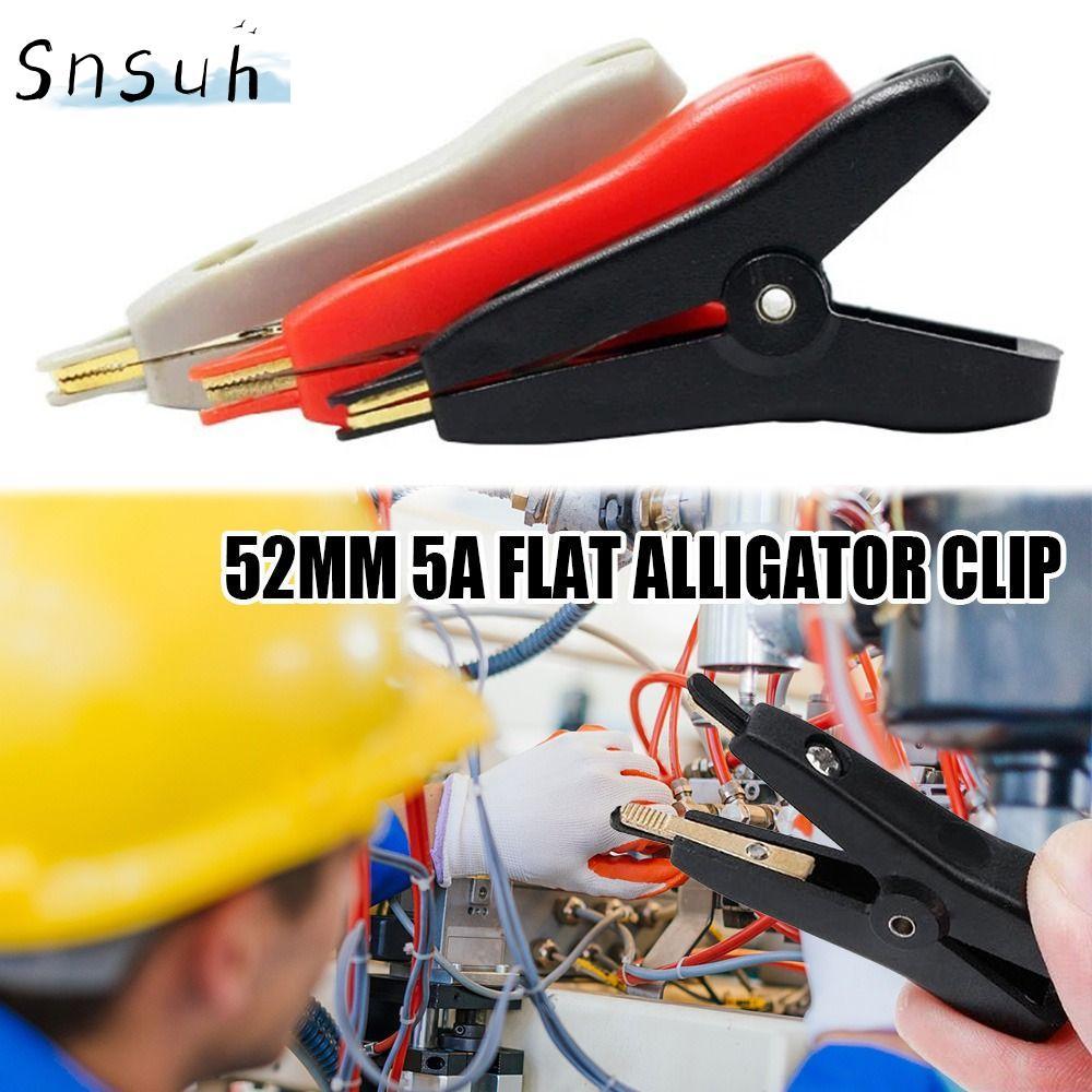 SNSUH LCR Kelvin Cá Sấu Kẹp 52mm Cáp Cách Nhiệt Pin Kim Loại Thử Nghiệm Kẹp LCR Kelvin Kẹp