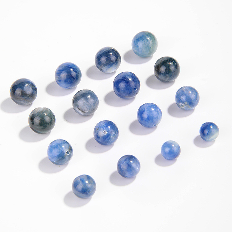 Đá Kyanite Tự Nhiên Hạt Tròn 8Mm Cho Vòng Tay
