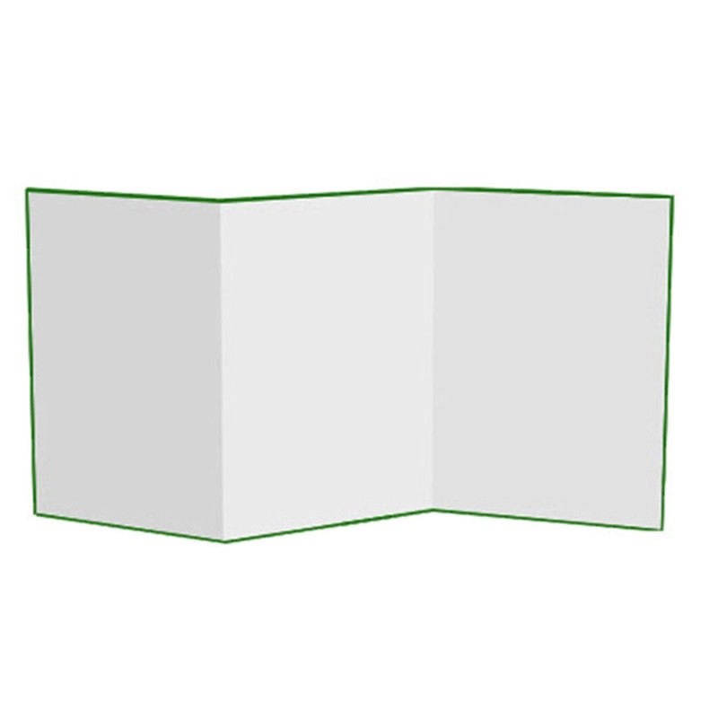 Bảng nền màu trắng xanh lá cây Yoo để chụp ảnh sản phẩm A3 Bìa cứng ba lần