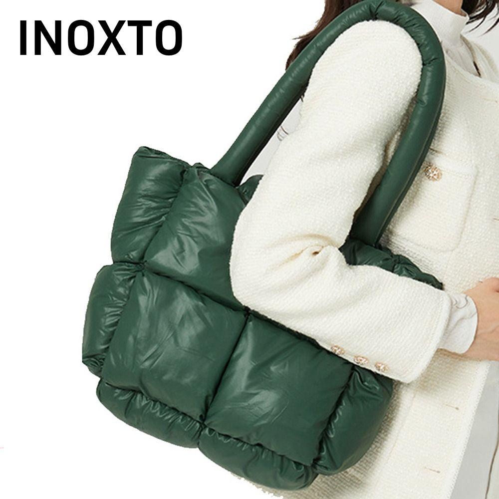 INOXTO Puffer Bag Down Cotton Đệm Shopper Túi Xuống Đệm Túi Tote Puffy