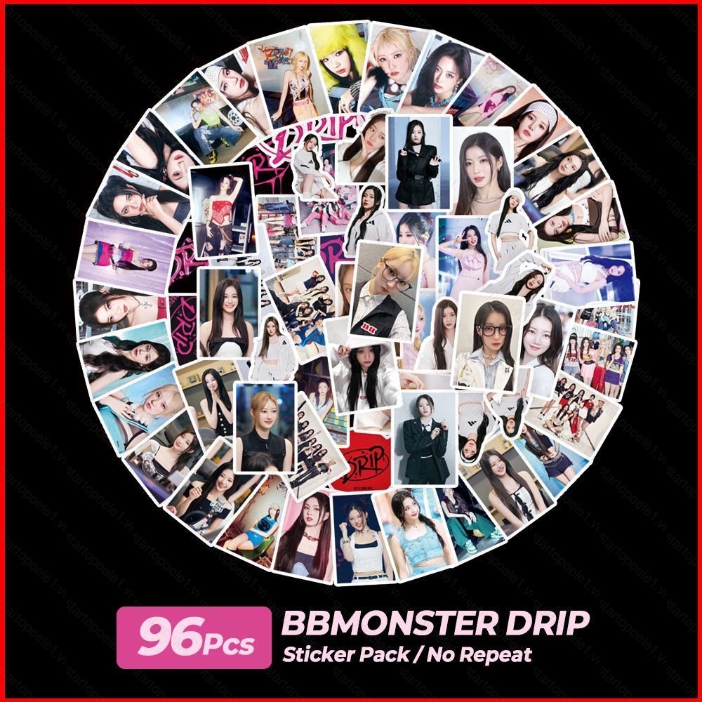 96 Cái / bộ BABYMONSTER 1ST FULL Album DRIP AHYEON ASA dán ảnh DIY sổ tay