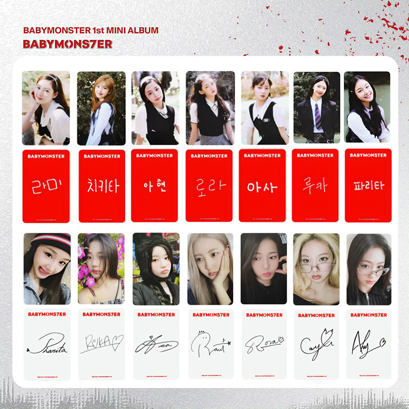 BABYMONSTER Blooming BABYMONSTER < BABYMONS7ER > Thẻ thưởng WVS Flash Card BABYMONS7ER Album Card BY