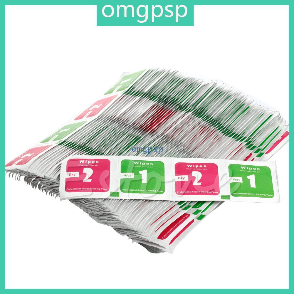 400xCamera Lens Phone LCD Screen Dust Removal Dry Wet Cleaning Cloth Paper Wipes