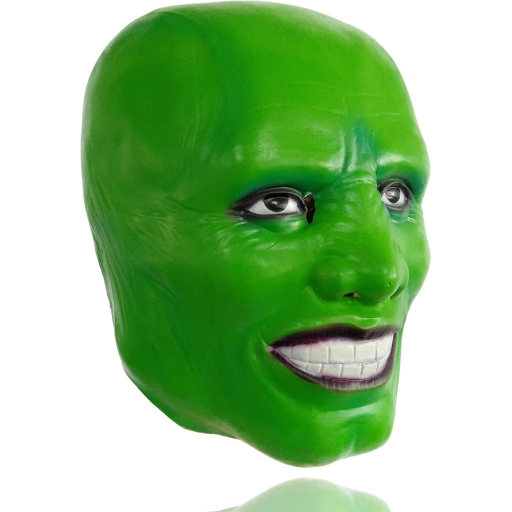 Mặt nạ Full Head Mask Jim Carrey Cosplay Mặt nạ Halloween Cosplay Trang phục Phụ kiện dành cho người