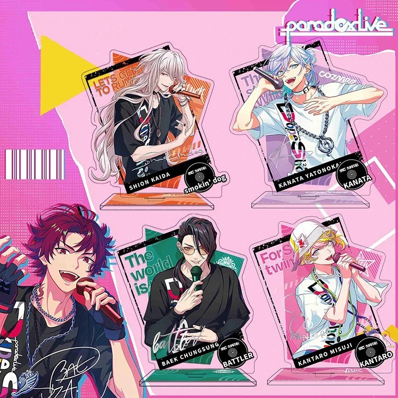 Standee Paradox Live Mô Hình Mica Acrylic Nhân Vật Sugasano Aren Hajun Shion Kanata Trang Trí Bàn Họ