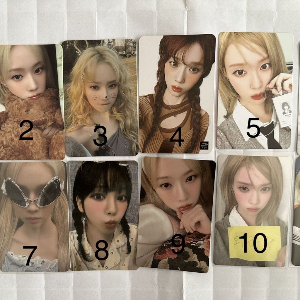 AESPA bonus regular blonde special card winter small card WINTER version