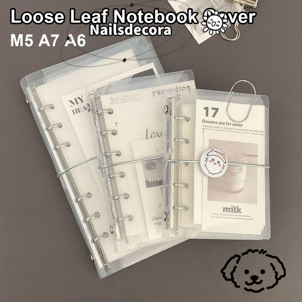 NAILS 1 Chiếc Lá Rời Notebook Cover, Mini PP M5 A7 A6, Di Động Ba Gấp Thẻ Nhỏ Lưu Trữ Ảnh Sổ Cái
