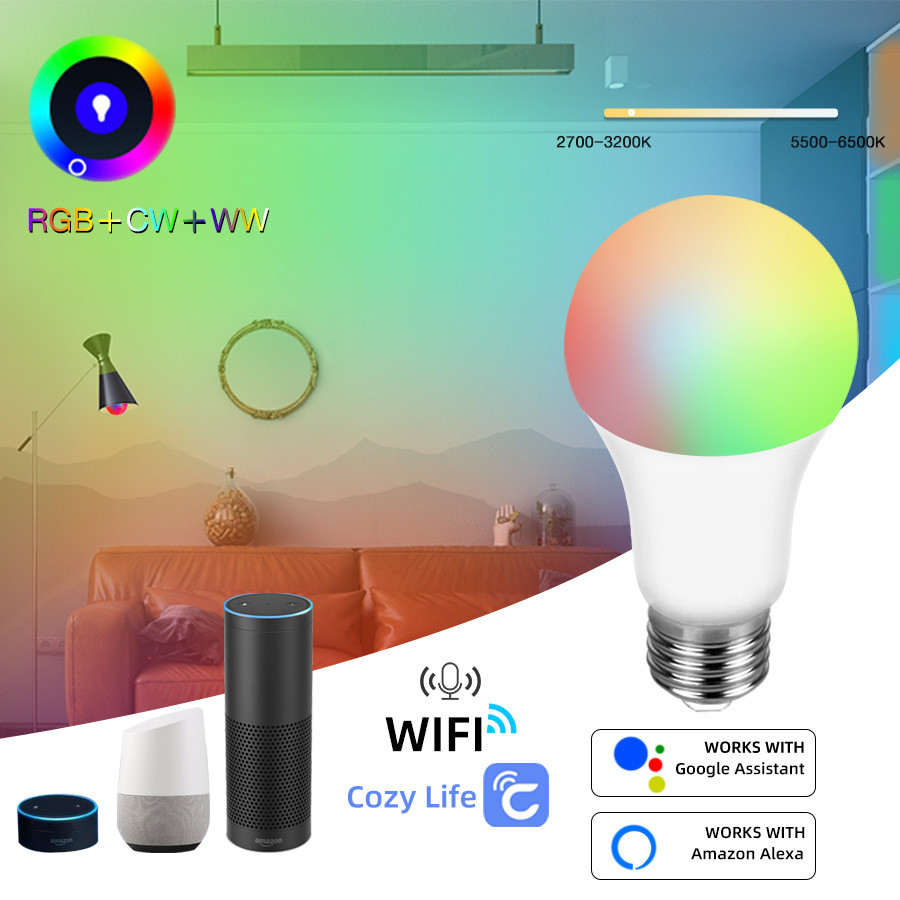 Cuộc sống thoải mái CozyLife Plan Bóng đèn thông minh WIFI RGBW Đèn đường năm