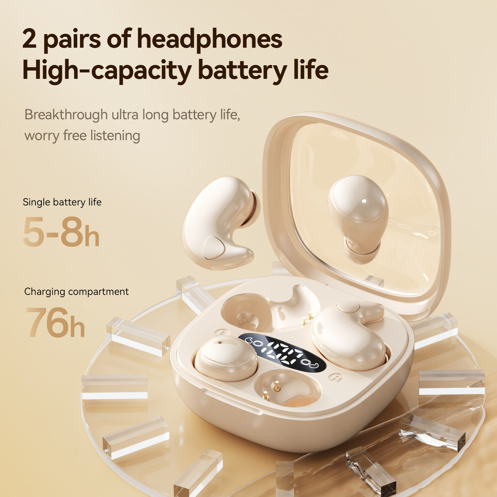 SPRSE M126 Tai nghe Bluetooth ngủ 2 cặp không dây có Mic Tai nghe Mini khử tiếng ồn Tai nghe trò chơi | BigBuy360 - bigbuy360.vn