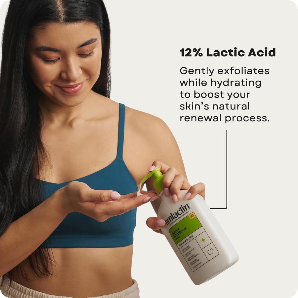 Kem dưỡng thể trị liệu toàn thân AmLactin Daily Nourish dành cho da khô - Kem tẩy tế bào chết và dưỡng ẩm không vảy 12% Axit Lactic, 14,1 oz (Bao bì có thể thay đổi) | BigBuy360 - bigbuy360.vn