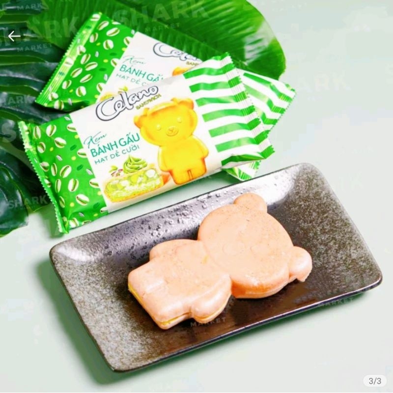 💚Kem Bánh Gấu Hạt Dẻ Cười Có Nhân Hạt Dẻ, Trân Châu Celano Sandwich Cao Cấp Chính Hãng (Hỏa Tốc)💚