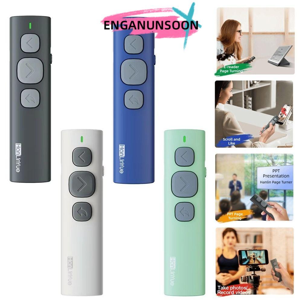ENGANUNSOON BT Page Turner, PPT Page Turning Bluetooth 5.4 E-book Reader, Chụp ảnh và quay Video Trư