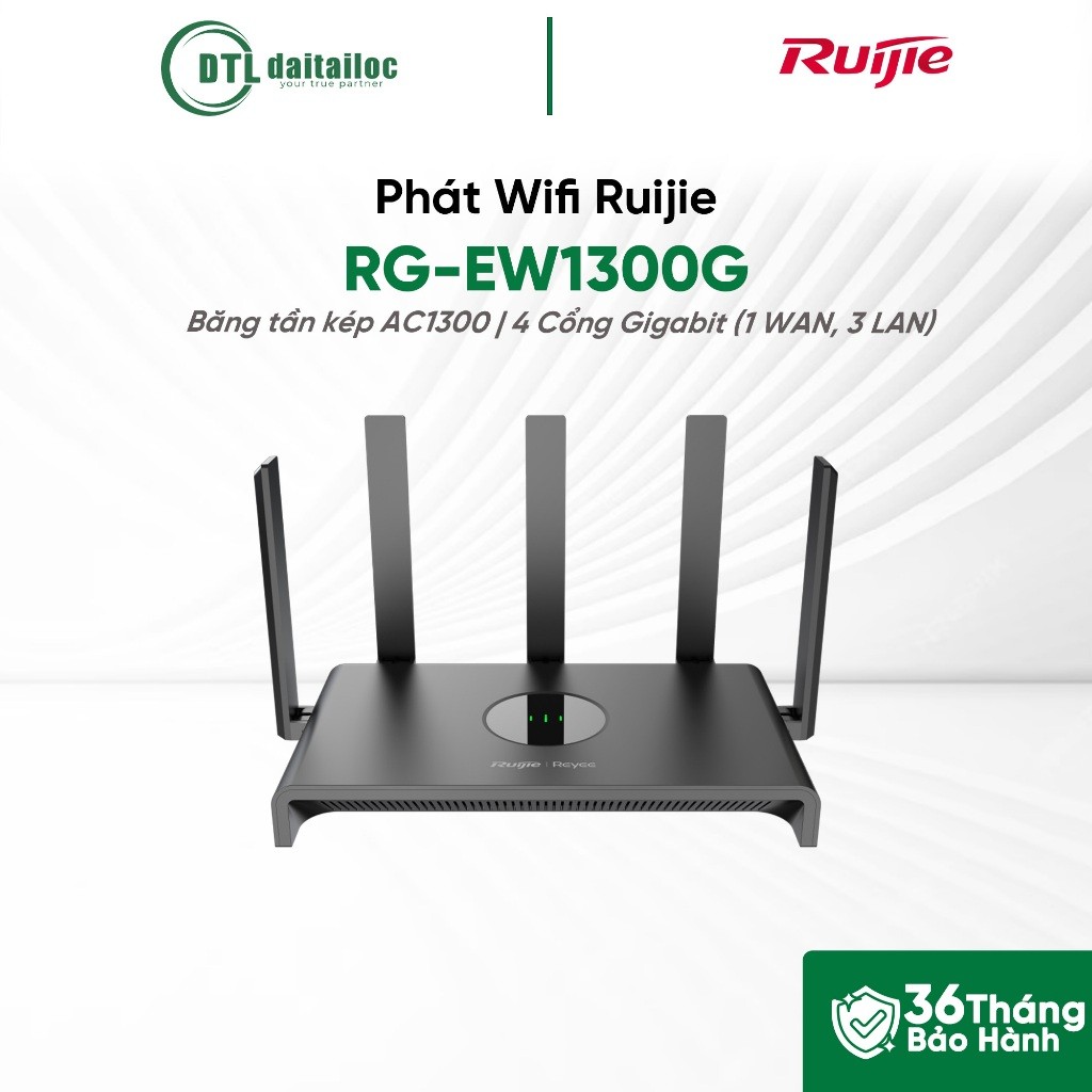 Phát Wifi Ruijie RG-EW1300G (Kèm Nguồn) | Chính hãng | Bảo hành 36 tháng