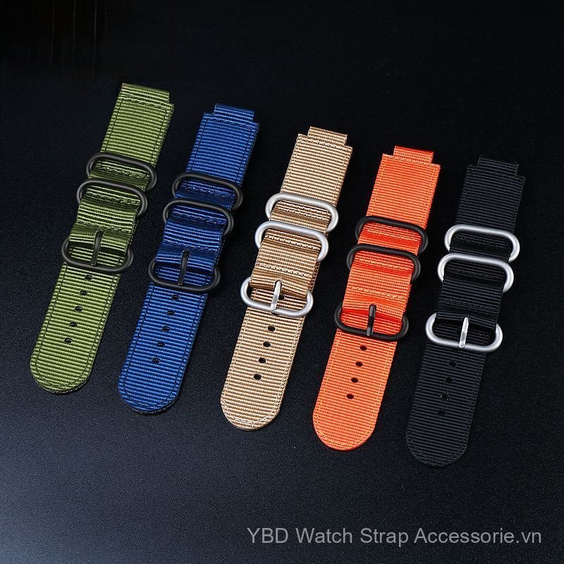24x16mm Vải Dệt Dây Đeo Đồng Hồ Nylon Sửa Đổi Dây Đeo Tay Thay Thế Cho Ca-sio GM-110 GM-5600 GA2100 