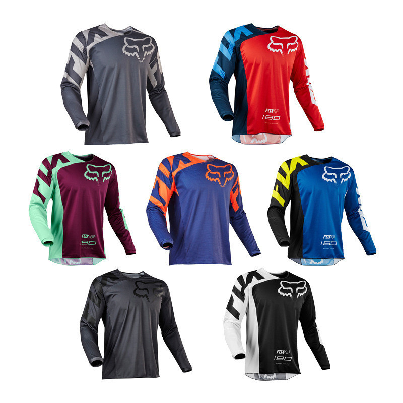 Ngoại Thương Dài Tay Xe Máy Speed-down Jersey Nhanh Khô Thoáng Khí Xe Đạp Leo Núi Đi Xe Đạp Jersey O