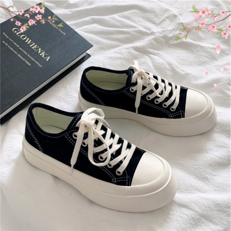 Giày thể thao nữ,Giày vải canvas cho học sinh, vải canvas thoáng khí, đế mềm, chống trượt