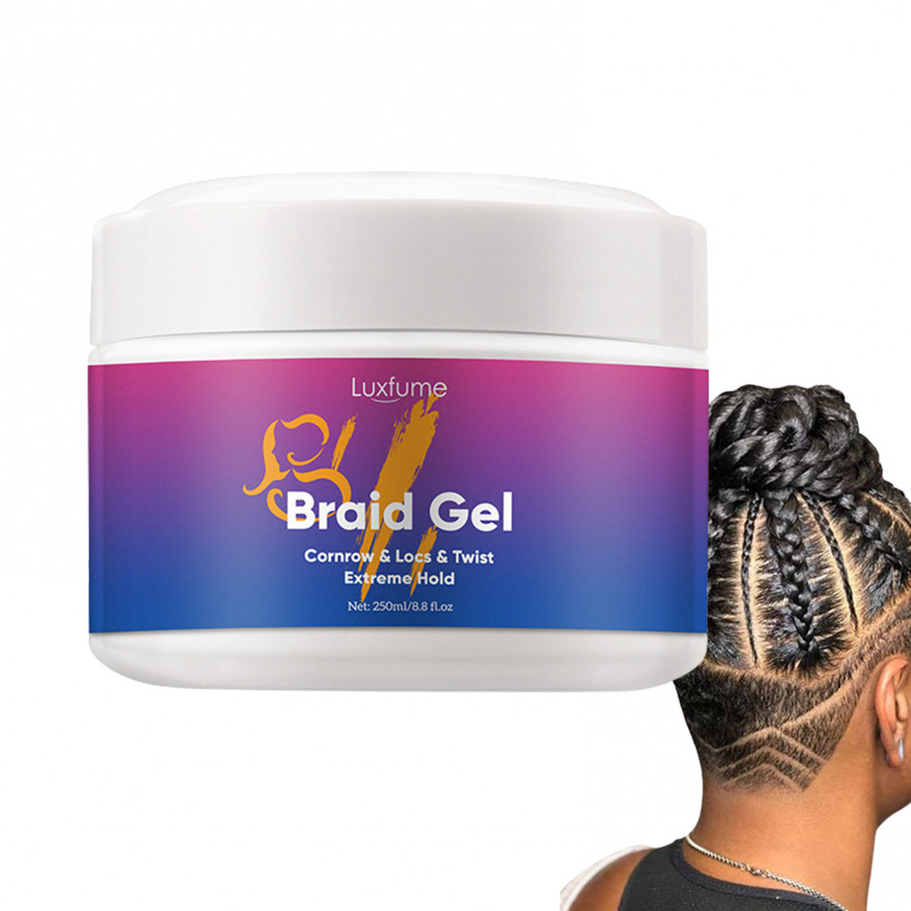 Gel Braid & Loc Tốt cho Twist, Locs, Braids, Edge No Flake Extra Hold High Shine Braiding Gel & Kiểm