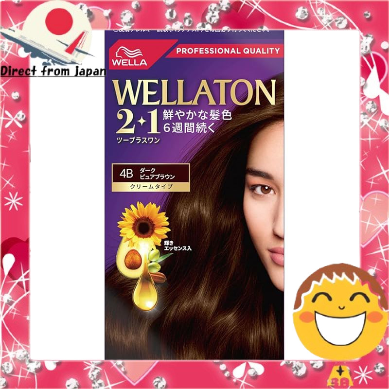 Wella Wellatone 2+1 Hair Dye Cream Type with Long-Lasting Vibrant Color for 6 Weeks - Various Shades