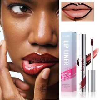 Peel-off Lip Liner Pencil Chống thấm nước Màu môi Peel-off Lip Liner Matte Finish Chống nhòe Chính xác Lip Liner Bút chì Trang điểm Bút chì