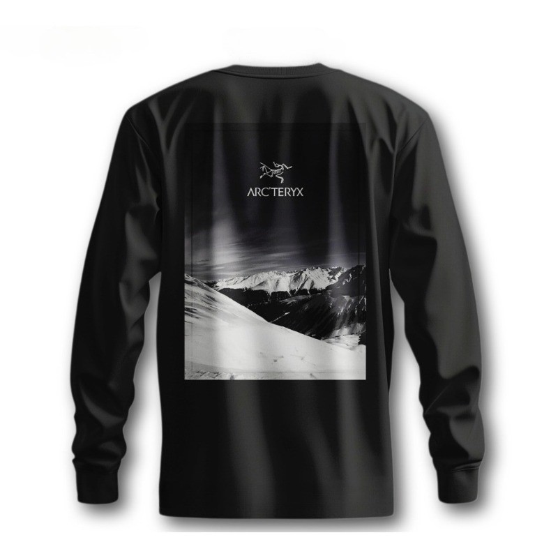高 🍒 Áo thun leo núi dài tay ngoài trời Arcteryx dành cho nam và nữ có Logo Arcteryx Áo sơ mi Cotton 