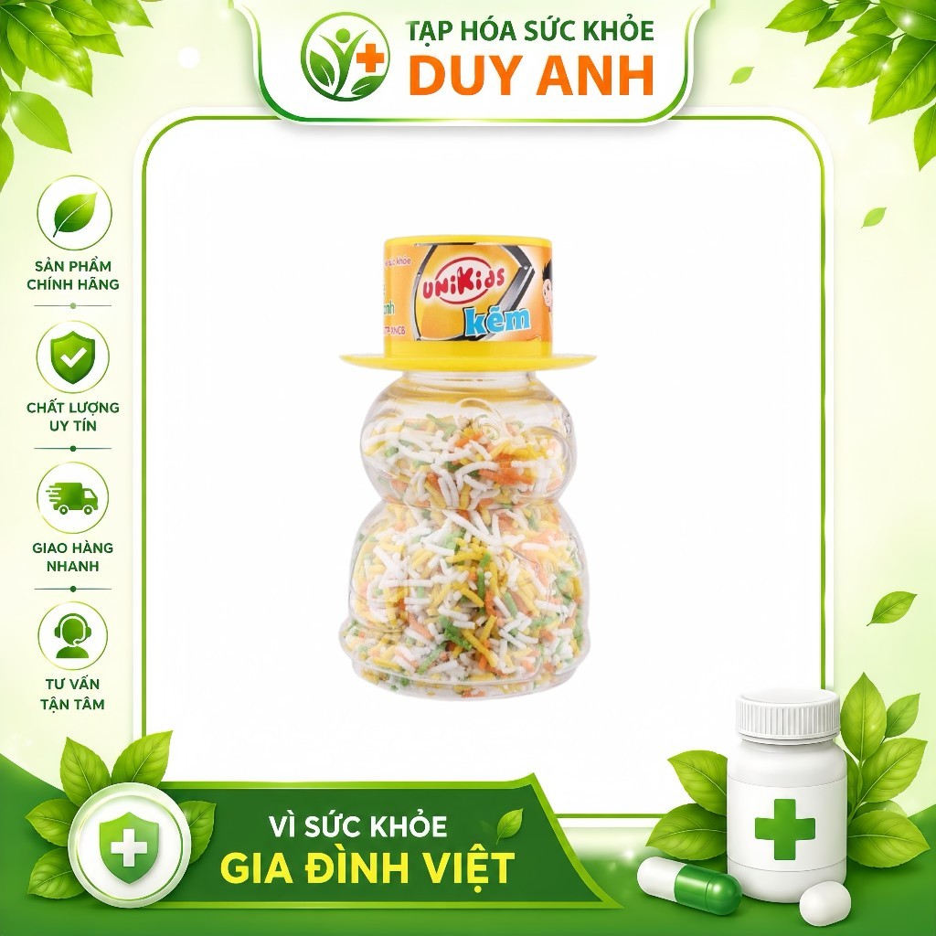 [COMBO 5 HŨ] CỐM DHG PHARMA UNIKIDS ZINC – BỔ SUNG KẼM CHO TRẺ EM